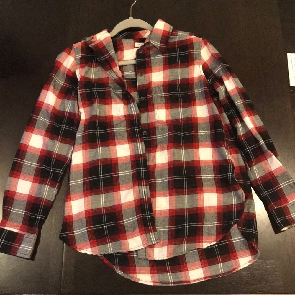American Eagle Boyfriend Fit red flannel (soft)